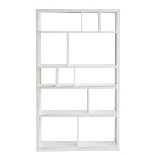 Unstructured White Bookcase
