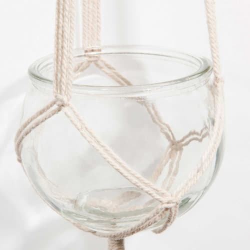 hanging glass ball with macramé Urban Garden Maisons du Monde
