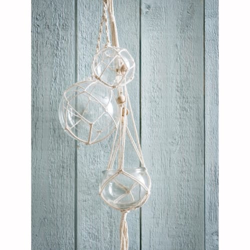 hanging glass ball with macramé Urban Garden Maisons du Monde