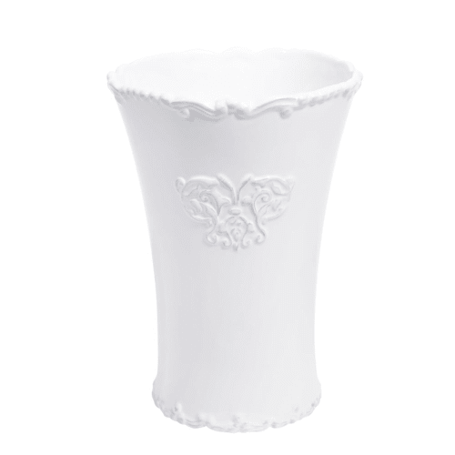 Vase ARISTIDE aus Keramik, weiß, H23