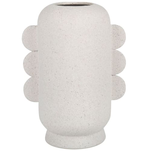 Dekoration Vasen | Vase aus ecrufarbenem Porzellan, H27cm - XP39570