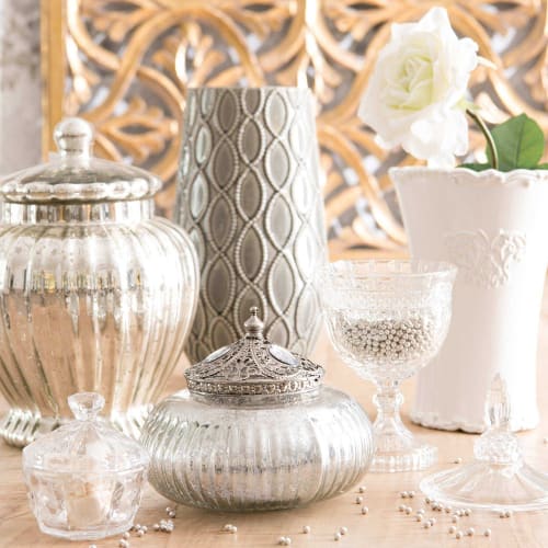 Dekoration Vasen | Vase aus Keramik, weiß, H23 - QJ34749