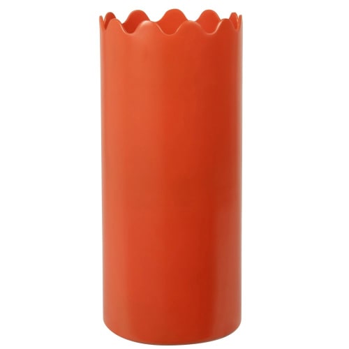 Dekoration Vasen | Vase aus orangem Metall, H24cm - WE43606