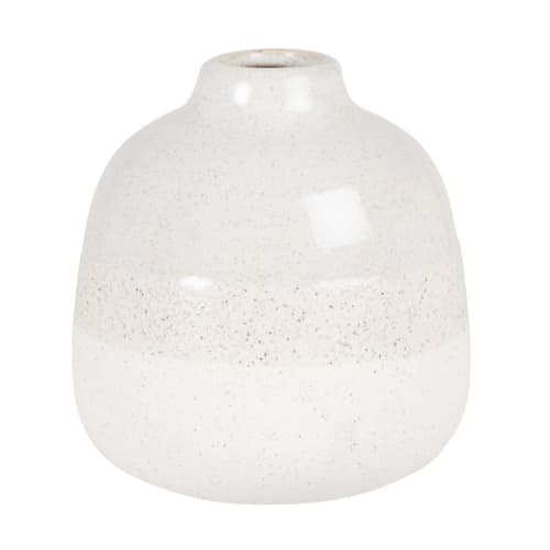 Dekoration Vasen | Vase aus Steinzeug, ecru, H11cm - EL40621