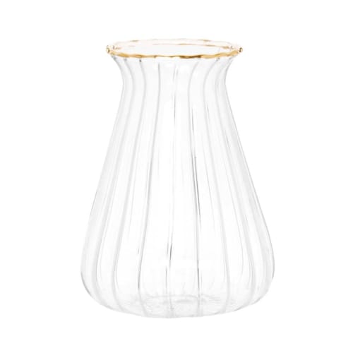 Dekoration Vasen | Vase aus transparentem Glas, H8cm - BK15169