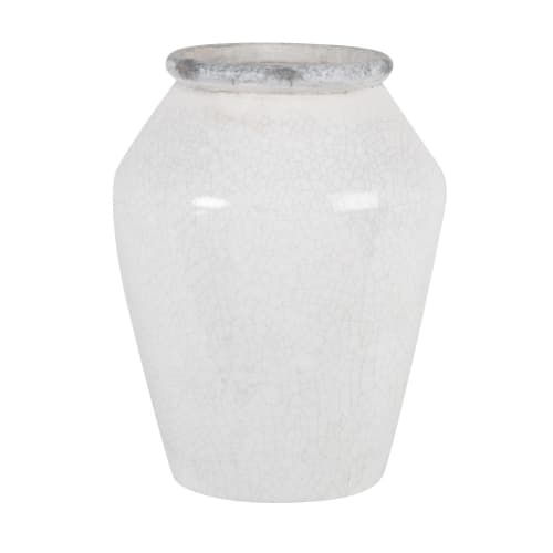 Dekoration Vasen | Vase aus weißem Dolomit, H24cm - DS77161