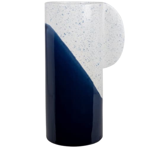 Dekoration Vasen | Vase aus weißem und blauem Porzellan, H28cm - VP12690
