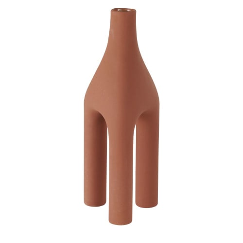 Déco Vases | Vase en dolomite terracotta H40 - DV54058
