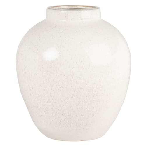 Vase en grès blanc H24 | Maisons du Monde