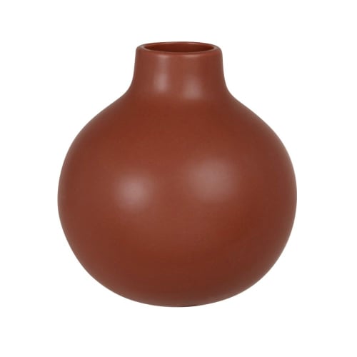 Vase en grès marron H13 | Maisons du Monde