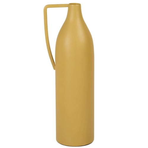 Vase en métal jaune H26