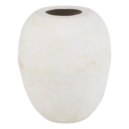 Vase en papier recyclé beige sable H67 | Maisons du Monde