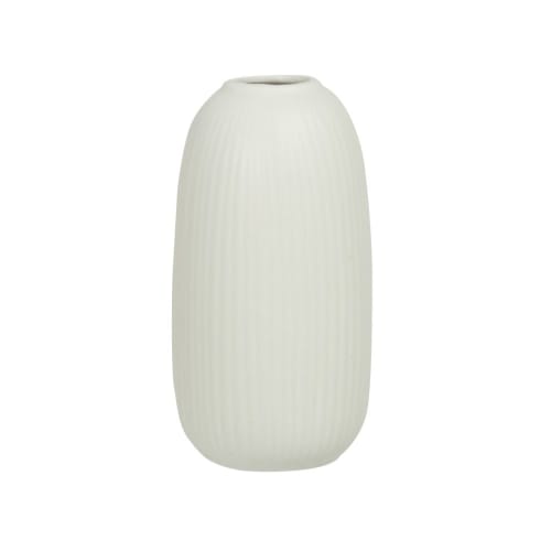 Vase en porcelaine écrue H13 | Maisons du Monde