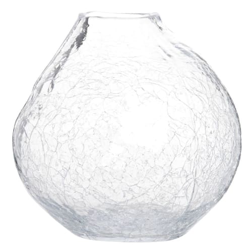 Vase en verre effet craquelé H14 | Maisons du Monde