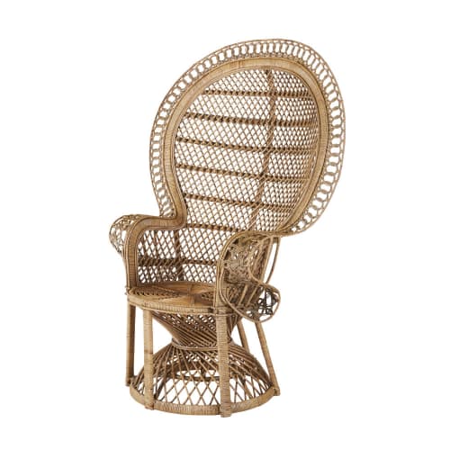 Vintage fauteuil van rotan Emmanuelle | du Monde