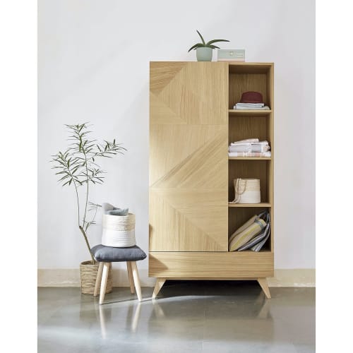 Vintage Garderobekast Met 1 Deur En 1 Lade Origami Maisons Du Monde