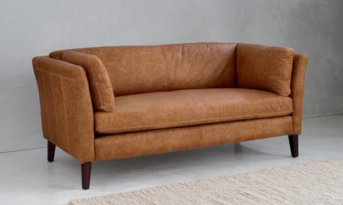 Vintage-Sofa 2/3-Sitzer aus Leder, camelfarben Prescott ...