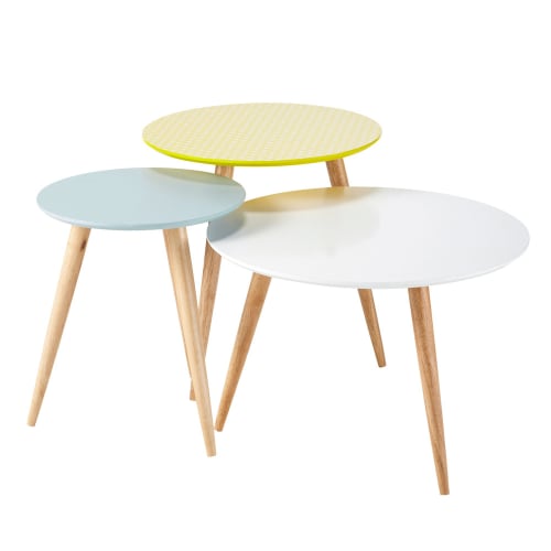 Gxfc Table Basse Gigogne Vintage Moderne Petite Table D Appoint