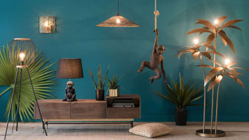 vintage tv meubel van acaciahout met 2 deuren sterling maisons du monde