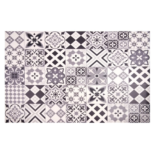 Textil Teppiche | Vinyl-Teppich mit Zementfliesen-Motiven 100 x 150 - NT69963
