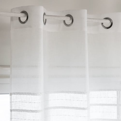 Visillo blanco de ojales 140x250 - la unidad Helene | Maisons du Monde