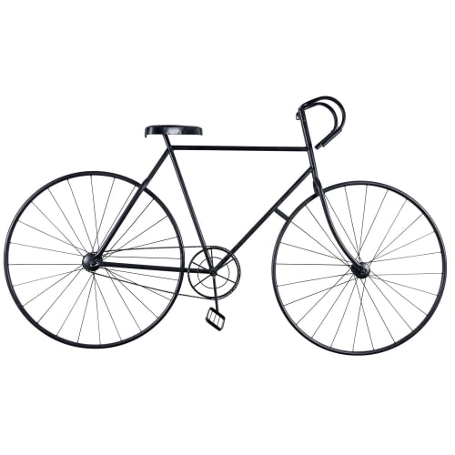 Wanddeko 'Fahrrad' aus schwarzem Metall L186 Urban Fixie | Maisons du Monde