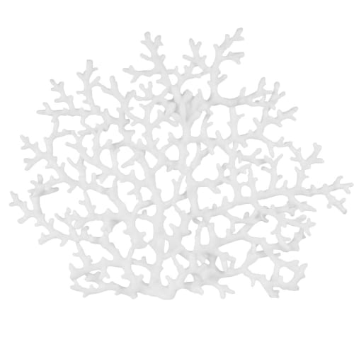 Dekoration Schilder und Buchstaben | Wanddeko Koralle aus Polyresin, ecru, 44x35cm - KI88055