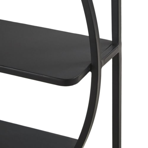 Möbel Regale | Wandregal aus schwarzem Metall - EC10688
