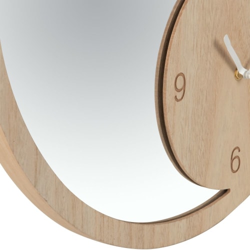 Dekoration Uhren und Wecker | Wanduhr mit Spiegel, zweifarbig, D50cm - HR79868