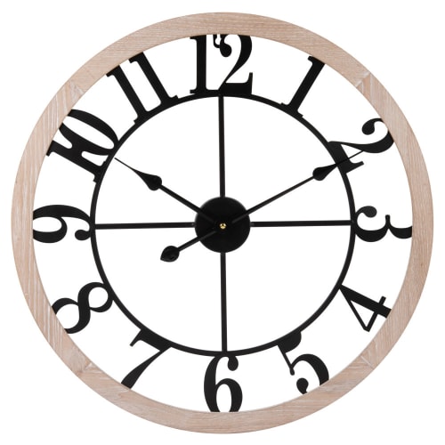 Dekoration Uhren und Wecker | Wanduhr, zweifarbig D60 - UR28360