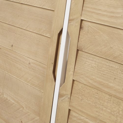 Waschtisch mit 2 Waschbecken, 2 Türen und 3 Schubladen aus Fichtenholz