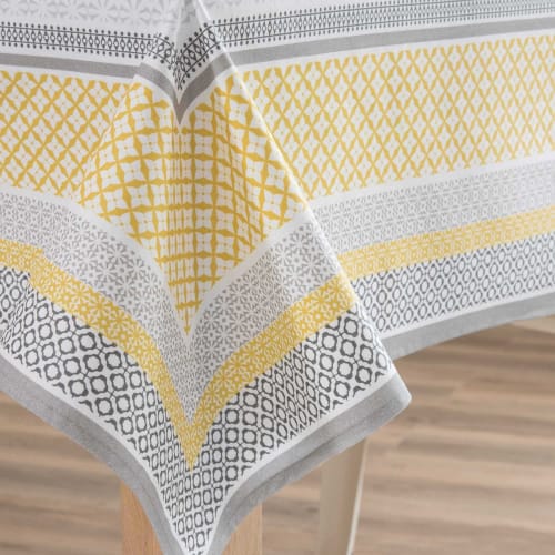 waxed cotton tablecloth, 140 x 250 cm Faro Maisons du Monde