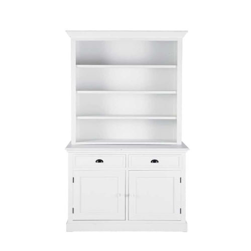 Weißen Bücherregal mit 2 Schubladen und 2 Türen Newport | Maisons du Monde