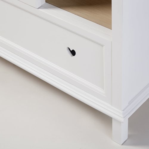 White 1 Door 1 Drawer Wardrobe Mila Maisons Du Monde