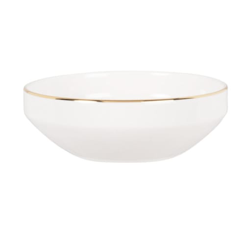 Tableware Serving dishes, plates & bowls | White and gold porcelain bowl - YB59953