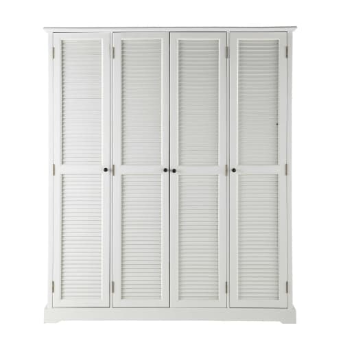 White Closet 4 Doors Barbade Maisons Du Monde