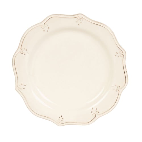 White Earthenware Dessert Plate Maisons du Monde