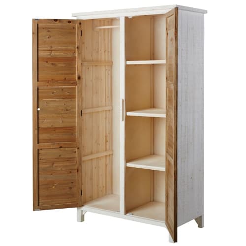 White Fir Wooden Wardrobe