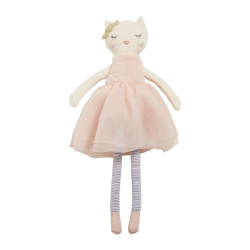 White, Gold and Pink Cat Doll