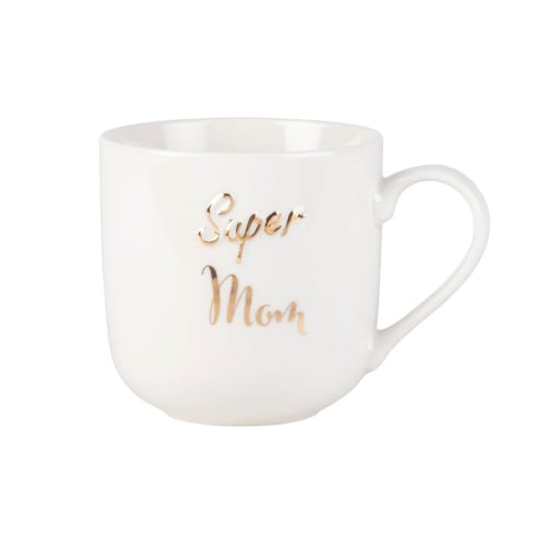 White Printed Porcelain Mug White Printed Porcelain Mug