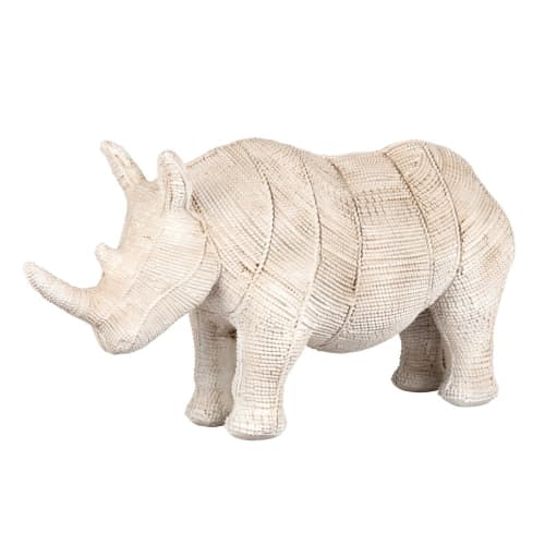 Decor Statuettes & figurines | White Rhinoceros Figurine H17 - SW60744