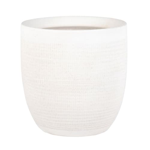 Terracotta Planter With Cement Tile Print Alpilles Maisons Du Monde