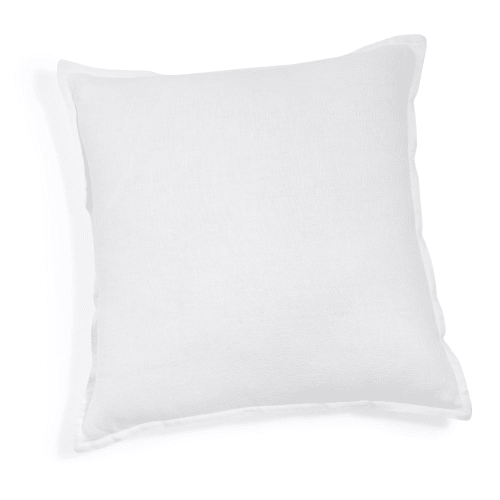 White Washed Linen Cushion 45x45
