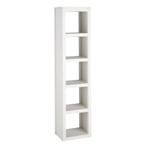 Wit Smal Rek Uit Massief Mangohout H170 White Maisons Du Monde