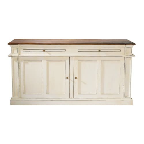 Credenze Maison Du Monde.Wooden Sideboard In Ivory W 150cm Brocante Maisons Du Monde