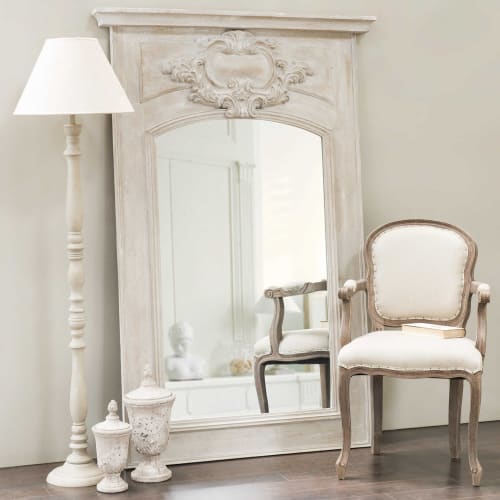 Wooden Trumeau Mirror Grey H 180cm Garance Maisons Du Monde