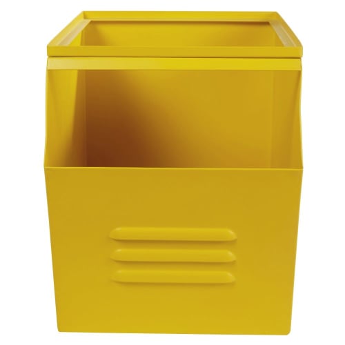 Kids Children's storage boxes and baskets | Yellow Metal Toy Box - ZX53980