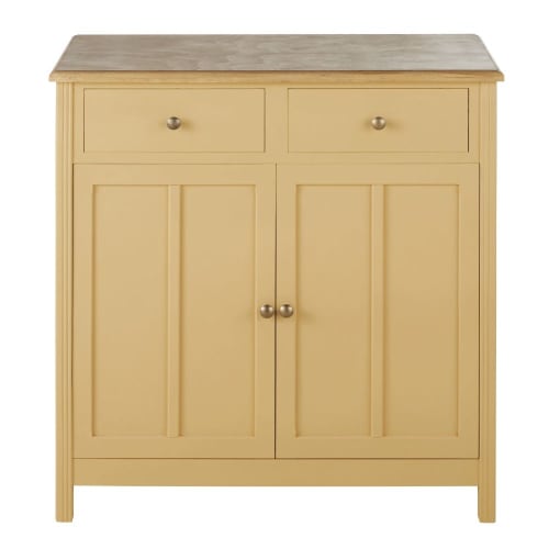 Furniture Sideboards | Yellow sideboard with 2 doors and 2 drawers - VK18593