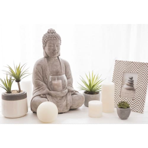 Portalumino Loto Illuminazione Bianco Crema Portacandele Luce Meditazione Portalumino Loto Illuminazione Bianco Crema Portacandele Luce Meditazione