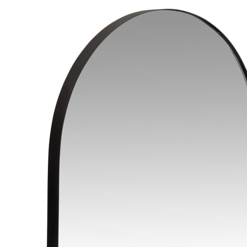 Verlaten magnetron mat Zwarte metalen spiegel 40 x 120 cm LISA | Maisons du Monde